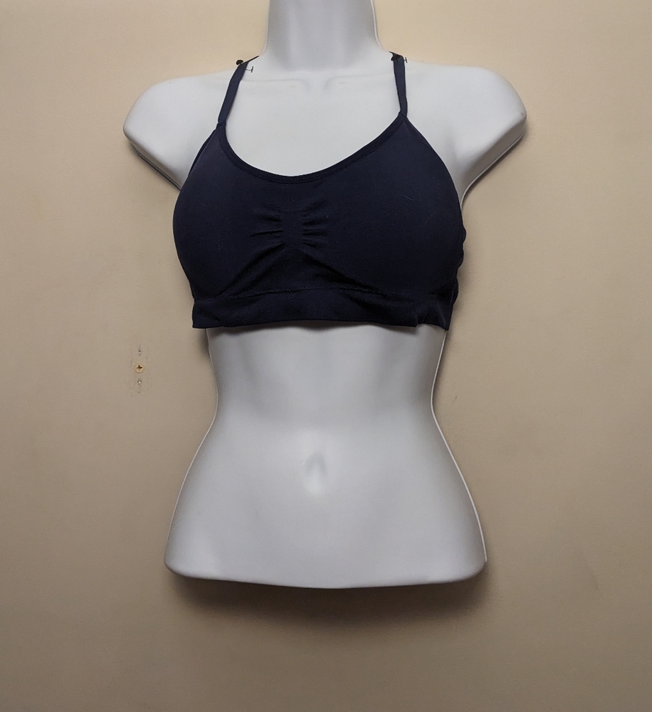REAL Black Sports Bra L NEW